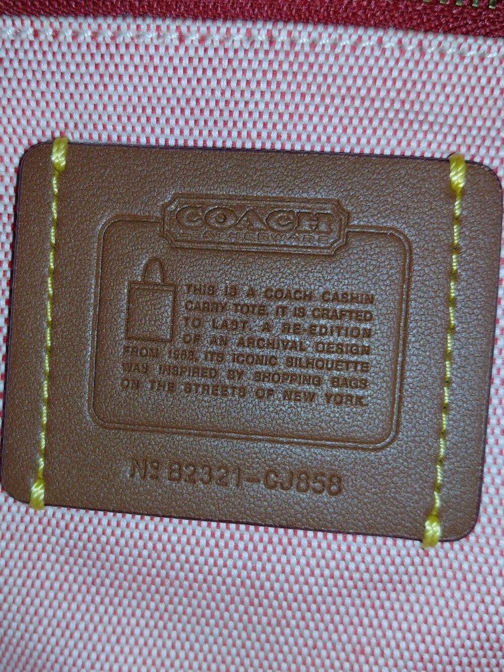 Coach 2023 Fire Island Pride Edition Cherry's tote - Picture 4 of 8